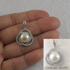 9200590-Genuine-Beautiful-White-Pearl-Cubic-Zirconia-Sterling-Silver-.925-Pendant