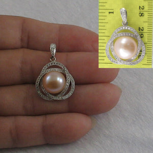 9200592-Genuine-Beautiful-Pink-Pearl-Cubic-Zirconia-Sterling-Silver-.925-Pendant