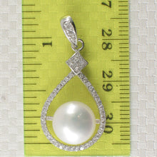 Load image into Gallery viewer, 9200600-Genuine-White-Pearl-Cubic-Zirconia-Sterling-Silver-.925-Pendant