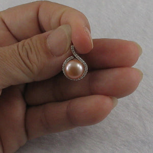 9200612-Real-Natural-Pink-Pearl-Cubic-Zirconia-Sterling-Silver-.925-Pendant