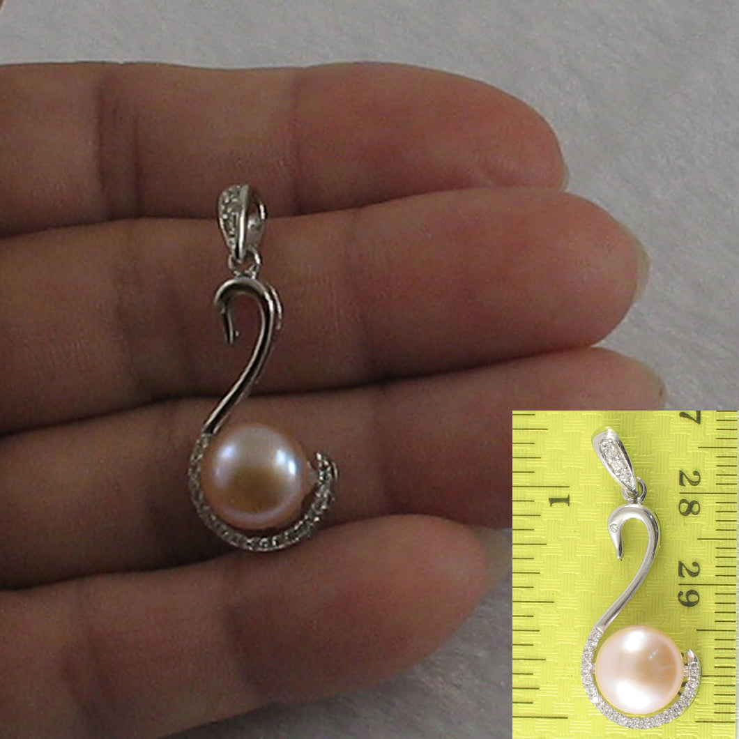 9200632-Sterling-Silver-.925-Real-Pink-Cultured-Pearl-Cubic-Zirconia-Pendant