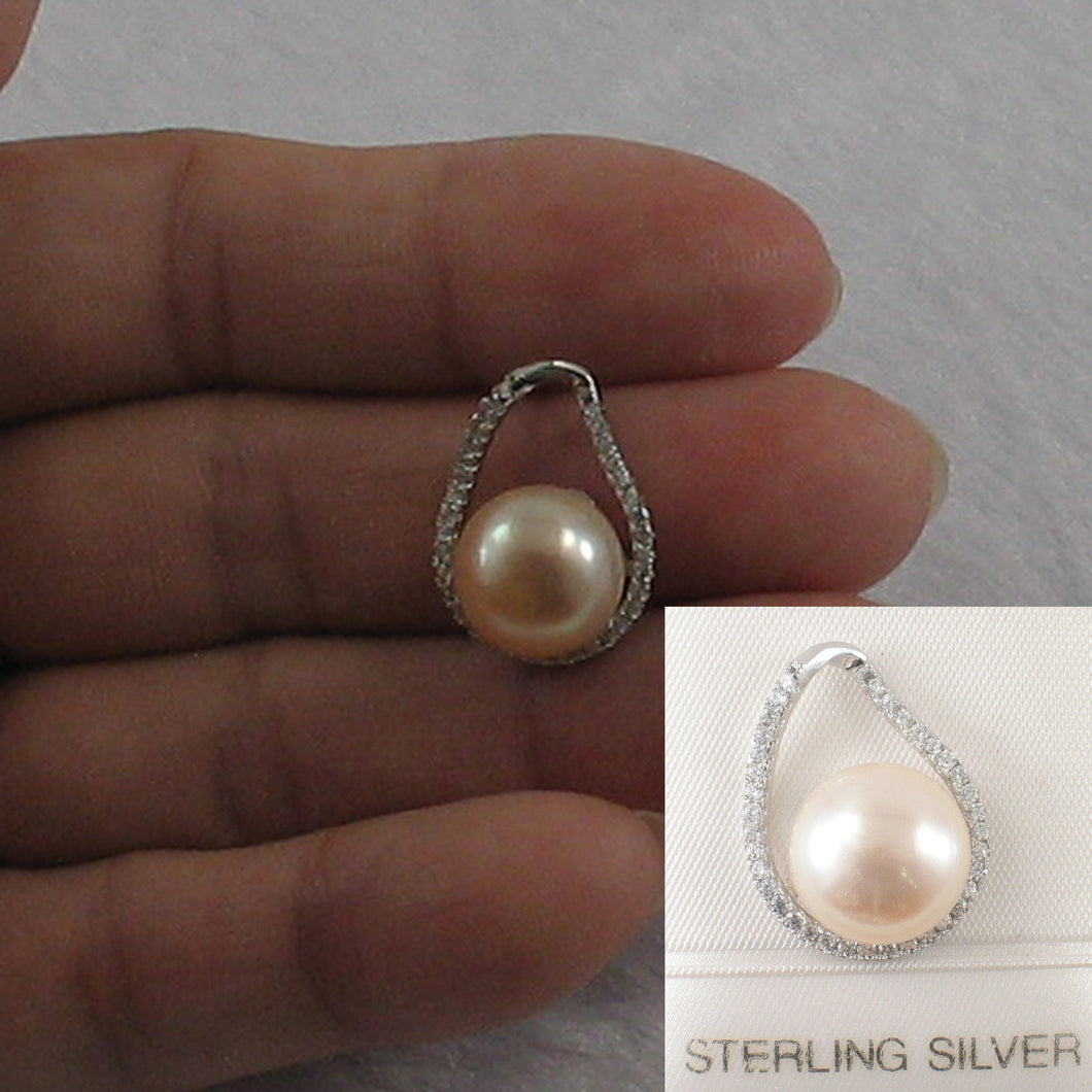 9200652-Sterling-Silver-.925-Real-Pink-Cultured-Pearl-Cubic-Zirconia-Pendant