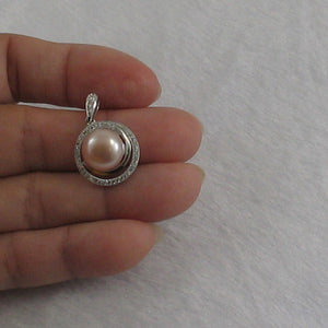 9200672-Sterling-Silver-.925-Real-Pink-Cultured-Pearl-Cubic-Zirconia-Pendant