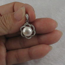 Load image into Gallery viewer, 9200680-Beautiful-Pendant-Crafted-White-Pearls-Solid-Silver-925-Cubic-Zirconia