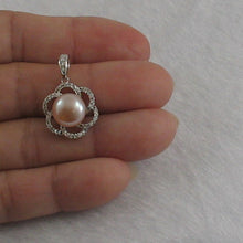 Load image into Gallery viewer, 9200682-Beautiful-Pendant-Crafted-Pink-Pearls-Solid-Silver-925-Cubic-Zirconia