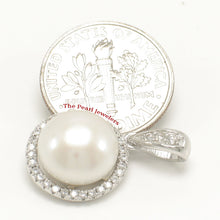 Load image into Gallery viewer, 9200690-Unique-Pendant-Crafted-White-Pearls-Solid-Silver-925-Cubic-Zirconia