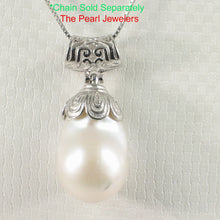 Load image into Gallery viewer, 9200810-Solid-Sterling-Silver-Genuine-Baroque-Pearl-Pendant-Necklace
