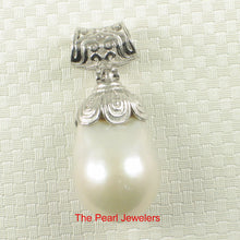 Load image into Gallery viewer, 9200810-Solid-Sterling-Silver-Genuine-Baroque-Pearl-Pendant-Necklace