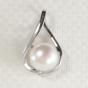 9201320-Solid-Silver-.925-Elegant-Genuine-White-Pearl-Pendant-Necklace