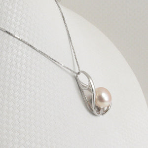 9201322-Solid-Silver-.925-Elegant-Pink-Genuine-Pearl-Pendant-Necklace