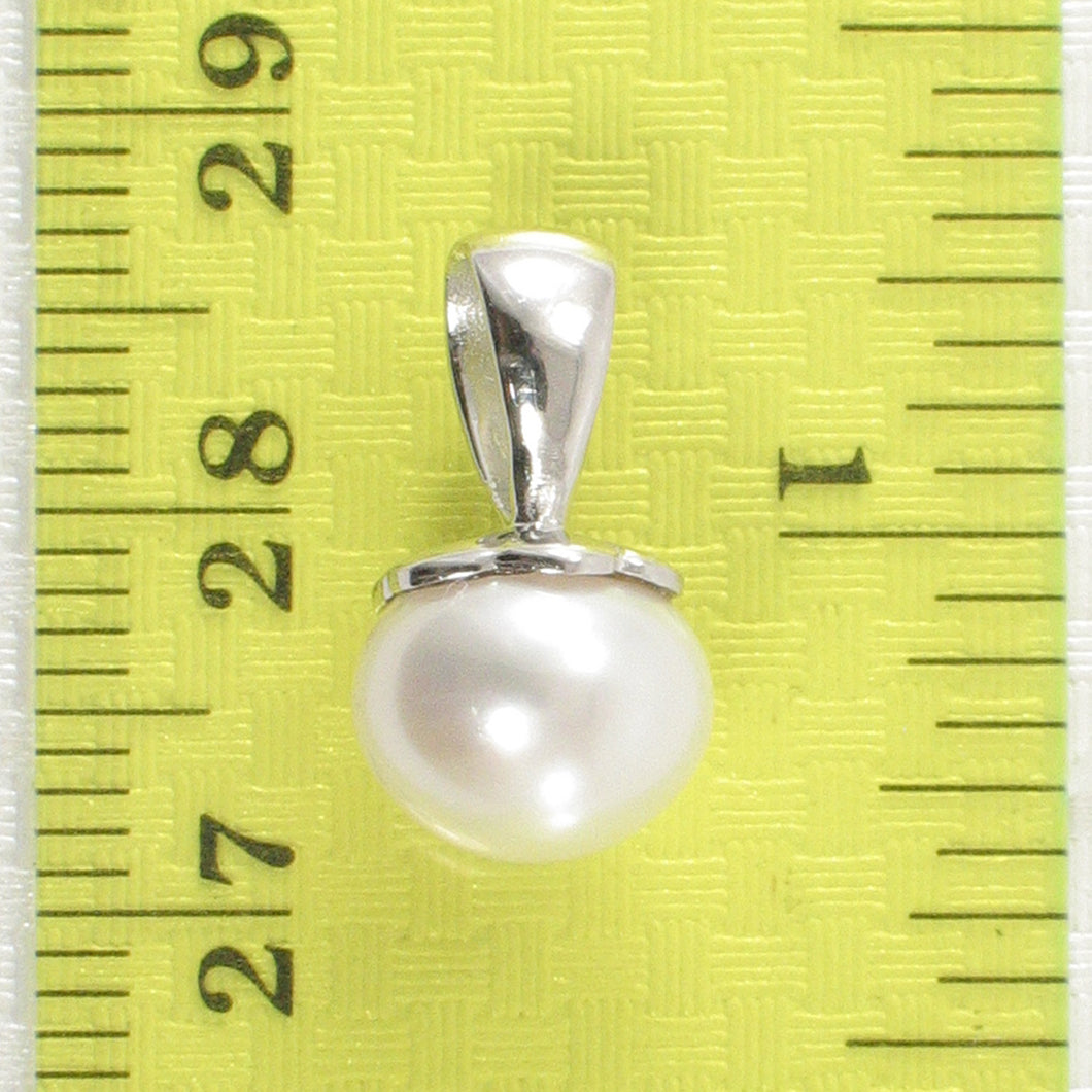 9202290-Solid-Sterling-Silver-925-Handcraft-White-Freshwater-Cultured-Pearl-Pendant