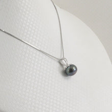 Load image into Gallery viewer, 9202291-Solid-Sterling-Silver-925-Handcraft-Black-Freshwater-Cultured-Pearl-Pendant