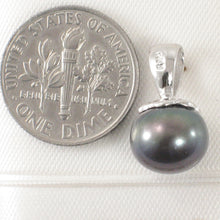 Load image into Gallery viewer, 9202291-Solid-Sterling-Silver-925-Handcraft-Black-Freshwater-Cultured-Pearl-Pendant