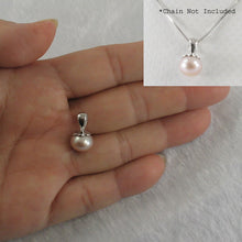 Load image into Gallery viewer, 9202292-Genuine-Pink-Cultured-Pearl-Handcraft-Solid-Sterling-Silver-925-Pendant