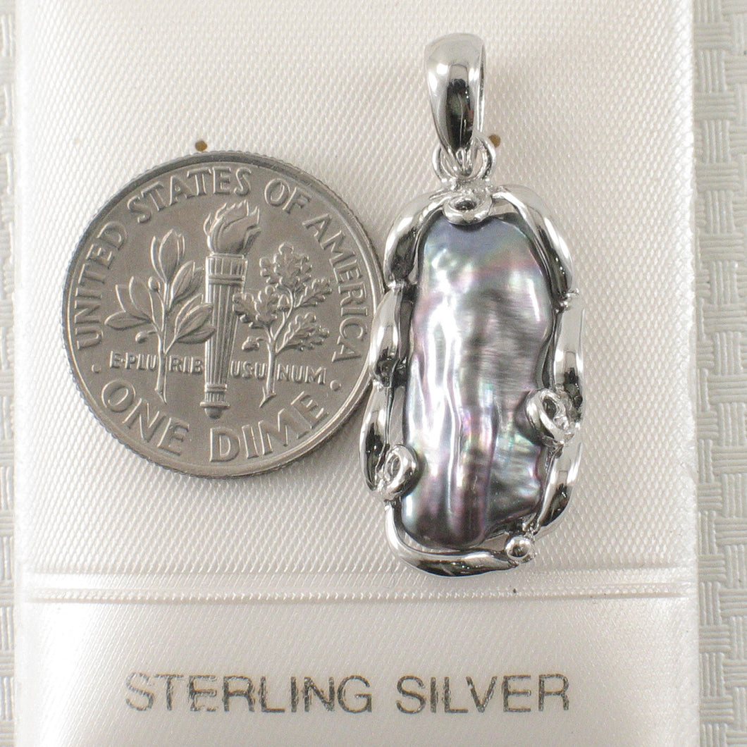9209811-Solid-Silver-925-Genuine-Black-Biwa-Pearl-Pendant