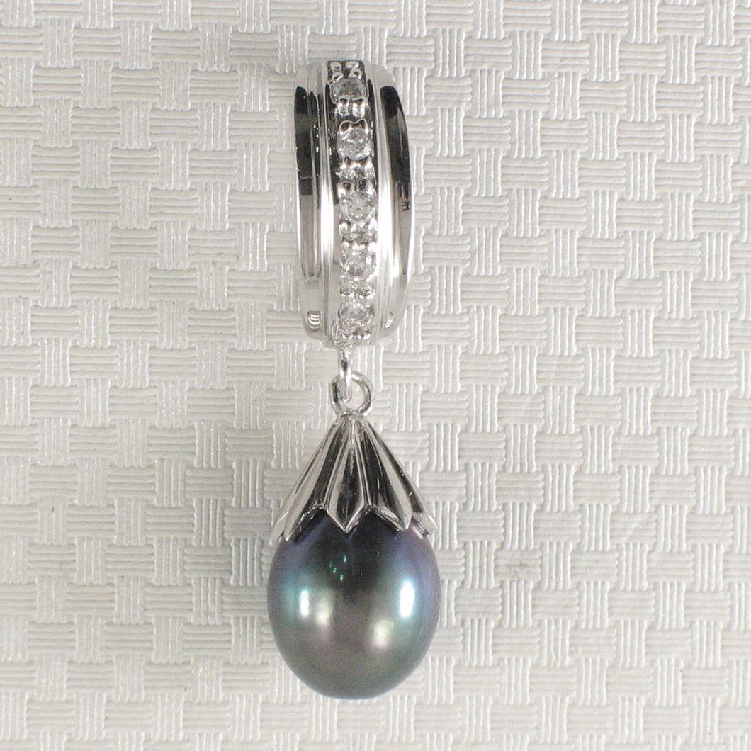 9209861-Solid-Silver-925-Dangle-Black-Cultured-Pearl-Cubic-Zirconia-Pendant