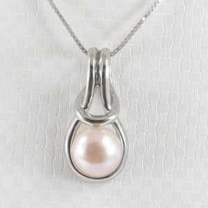 9209872-Love-Knot-Pink-Cultured-Pearl-Crafted-Solid-Silver-925-Pendant