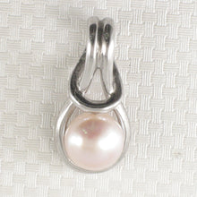 Load image into Gallery viewer, 9209872-Love-Knot-Pink-Cultured-Pearl-Crafted-Solid-Silver-925-Pendant