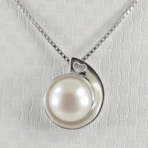 9209890-Solid-Sterling-Silver-.925-Genuine-Natural-White-F/W-Cultured-Pearl-Pendant
