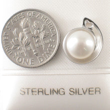 Load image into Gallery viewer, 9209890-Solid-Sterling-Silver-.925-Genuine-Natural-White-F/W-Cultured-Pearl-Pendant