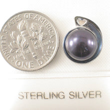 Load image into Gallery viewer, 9209891-Solid-Sterling-Silver-.925-Genuine-Black-F/W-Cultured-Pearl-Pendant