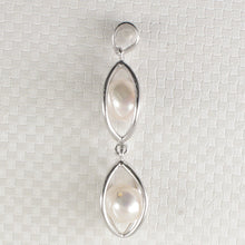 Load image into Gallery viewer, 9209940-Sterling-Silver-925-Lucky-Lantern-Genuine-Natural-White-Pearl-Pendant
