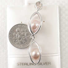 Load image into Gallery viewer, 9209942-Sterling-Silver-925-Lucky-Lantern-Genuine-Natural-Pink-Pearl-Pendant