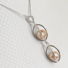 Load image into Gallery viewer, 9209944-Sterling-Silver-925-Lucky-Lantern-Beige-Pearl-Pendant
