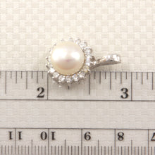 Load image into Gallery viewer, 9209950-Genuine-Cultured-Pearl-Solid-Sterling-Silver-Enhancer-Pendant