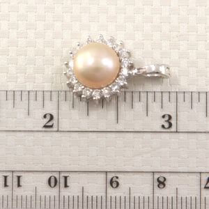 9209950-Genuine-Cultured-Pearl-Solid-Sterling-Silver-Enhancer-Pendant