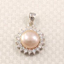 Load image into Gallery viewer, 9209960-Genuine-Cultured-Pearl-Solid-Sterling-Silver-Pendant