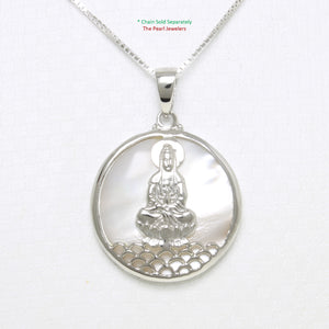 9210070-Sterling-Silver-Kuan-Yin-on-White-Mother-of-Pearl-Pendant