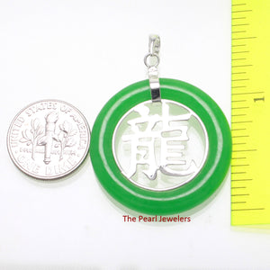 9210173-Solid-Sterling-Silver-Oriental-Dragon-Green-Jade-Pendant-Chain