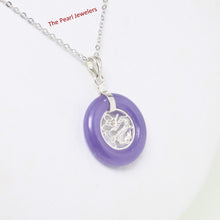 Load image into Gallery viewer, 9210252-Lavender-Jade-925-Sterling-Silver-Dragon-Pendants-Necklace