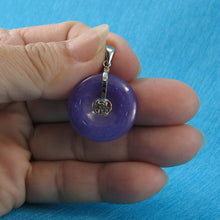 Load image into Gallery viewer, 9210262-Sterling-Silver-Good-Fortunes-Lavender-Jade-Cabochon-Pendant