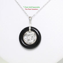 Load image into Gallery viewer, 9210281-Solid-Sterling-Silver-Lucky-Dragon-Black-Onyx-Pendant
