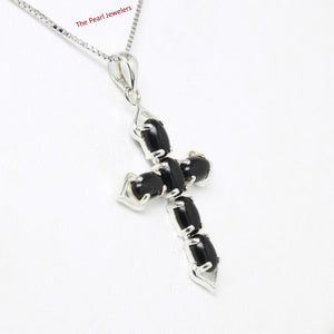 9210291-Christian-Cross-Pendant-Craft-Black-Onyx-Sterling-Silver