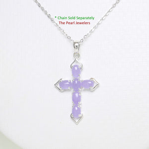 9210292-Christian-Cross-Pendant-Craft-Lavender-Jade-Sterling-Silver-Necklace