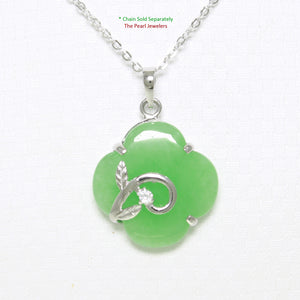 9210333-Sterling-Silver-Cubic-Zirconia-Green-Jade-Pendant
