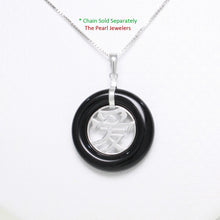 Load image into Gallery viewer, 9210351-Sterling-Silver-Love-Ai-On-Black-Onyx-Oriental-Pendant