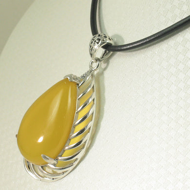 9210724-Solid-Sterling-Silver-Golden-Agate-Pendant-Necklace