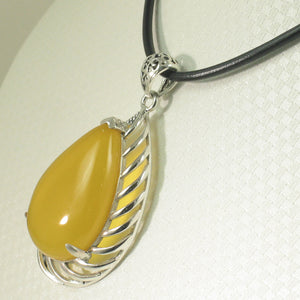 9210724-Solid-Sterling-Silver-Golden-Agate-Pendant-Necklace