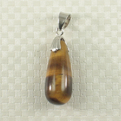 9210820-Solid-Sterling-Silver-Genuine-Brown-Drop-Tiger-Eye-Pendant