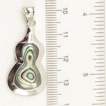 Load image into Gallery viewer, 9211112-Sterling-Silver-.925-Unique-Gourd-Mother-of-Pearl-Pendant