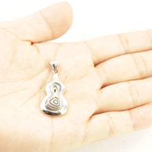 Load image into Gallery viewer, 9211112-Sterling-Silver-.925-Unique-Gourd-Mother-of-Pearl-Pendant