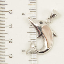 Load image into Gallery viewer, 9211114-Sterling-Silver-.925-Dolphin-Mother-of-Pearl-Pendant