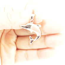 Load image into Gallery viewer, 9211114-Sterling-Silver-.925-Dolphin-Mother-of-Pearl-Pendant