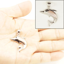 Load image into Gallery viewer, 9211114-Sterling-Silver-.925-Dolphin-Mother-of-Pearl-Pendant