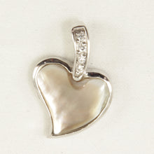 Load image into Gallery viewer, 9211115-Sterling-Silver-.925-Heart-Mother-of-Pearl-Pendant