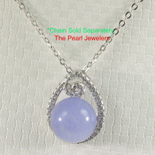 Load image into Gallery viewer, 9219822-Beautiful-Lavender-Jade-Pendant-Sterling-Silver-60-Cubic-Zirconia